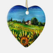 ZONNEN EN LANDEN IN HET HOOFD VAN TUSCANY KERAMISCH ORNAMENT (Rechts)