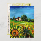 ZONNEN EN LANDEN IN TUSCANY BRIEFKAART (Voorkant / Achterkant)