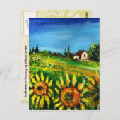 ZONNEN EN LANDEN IN TUSCANY BRIEFKAART (Voorkant / Achterkant)