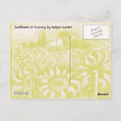 ZONNEN EN LANDEN IN TUSCANY BRIEFKAART (Achterkant)