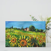 ZONNEN EN LANDEN IN TUSCANY BRIEFPAPIER (Staand voorkant)