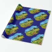 ZONNEN EN LANDEN IN TUSCANY CADEAUPAPIER (Uitgerold)