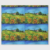 ZONNEN EN LANDEN IN TUSCANY CADEAUPAPIER (Vlak)