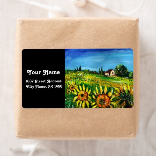 ZONNEN EN LANDEN IN TUSCANY ETIKET (Insitu)