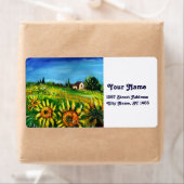 ZONNEN EN LANDEN IN TUSCANY ETIKET (Insitu)