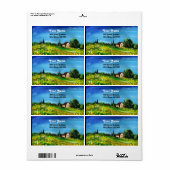 ZONNEN EN LANDEN IN TUSCANY ETIKET (Full Sheet)