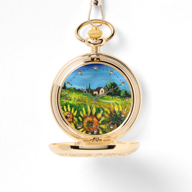 ZONNEN EN LANDEN IN TUSCANY HORLOGE (Voorkant)