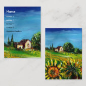 ZONNEN EN LANDEN IN TUSCANY- ITALIË VISITEKAARTJE (Voorkant / Achterkant)