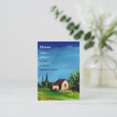 ZONNEN EN LANDEN IN TUSCANY- ITALIË VISITEKAARTJE (Staand voorkant)