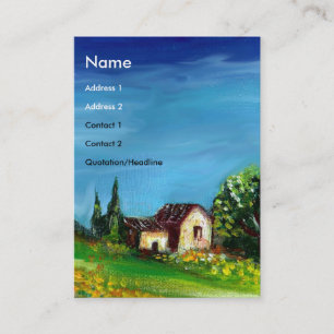 ZONNEN EN LANDEN IN TUSCANY- ITALIË VISITEKAARTJE