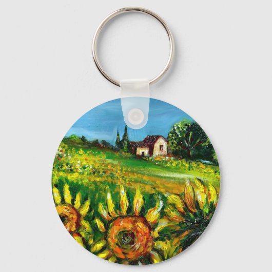 ZONNEN EN LANDEN IN TUSCANY SLEUTELHANGER (Voorkant)