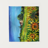 ZONNEN EN LANDEN IN TUSCANY WANDKLEED (Voorkant)