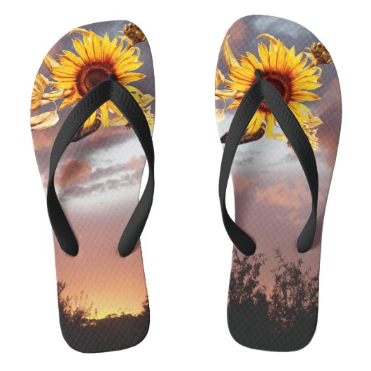ZONNEN EN SUMMER SUNSET TEENSLIPPERS (Voetbed)