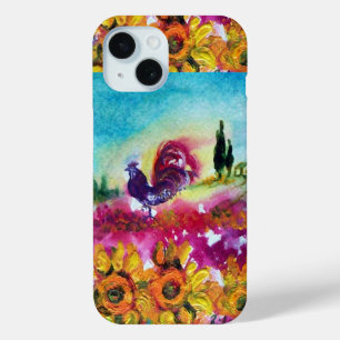 ZONNEN EN ZWARTE ROOSTER iPhone 15 CASE