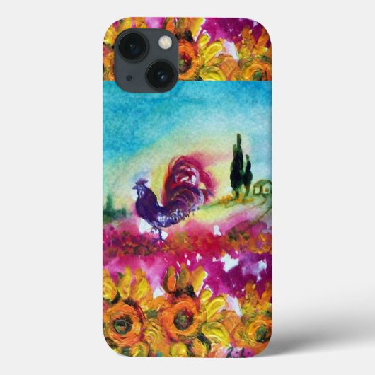 ZONNEN EN ZWARTE ROOSTER Case-Mate iPhone CASE (Achterkant)