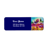 ZONNEN EN ZWARTE ROOSTER ETIKET (Voorkant)