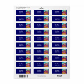 ZONNEN EN ZWARTE ROOSTER ETIKET (Full Sheet)