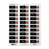 ZONNEN EN ZWARTE ROOSTER ETIKET (Full Sheet)