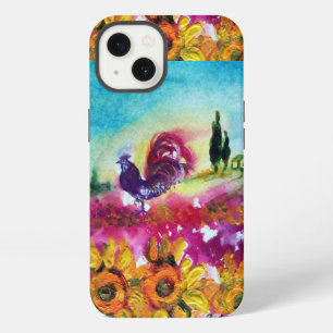ZONNEN EN ZWARTE ROOSTER iPhone 13 HOESJE