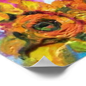 ZONNEN EN ZWARTE ROOSTER POSTER (Hoek)