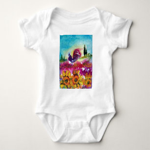 ZONNEN EN ZWARTE ROOSTER ROMPER