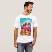ZONNEN EN ZWARTE ROOSTER T-SHIRT (Voorkant volledig)