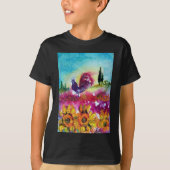 ZONNEN EN ZWARTE ROOSTER T-SHIRT (Voorkant)