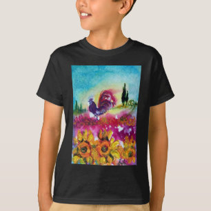 ZONNEN EN ZWARTE ROOSTER T-SHIRT
