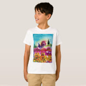 ZONNEN EN ZWARTE ROOSTER T-SHIRT (Voorkant volledig)