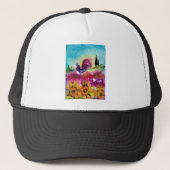 ZONNEN EN ZWARTE ROOSTER TRUCKER PET (Voorkant)