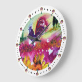 ZONNEN EN ZWARTE ROOSTER, wit Grote Klok (Hoek)