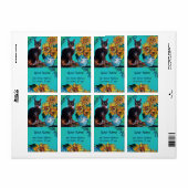 ZONNEN MET CAT ETIKET (Full Sheet)