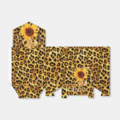 ZONNEN MET LEOPARD FUR BOW SUMMER PARTIJ BEDANKDOOSJES (Uitgevouwen)