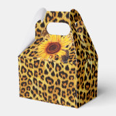 ZONNEN MET LEOPARD FUR BOW SUMMER PARTIJ BEDANKDOOSJES (Achterkant)