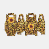 ZONNEN MET LEOPARD FUR BOW SUMMER PARTIJ BEDANKDOOSJES (Uitgevouwen)