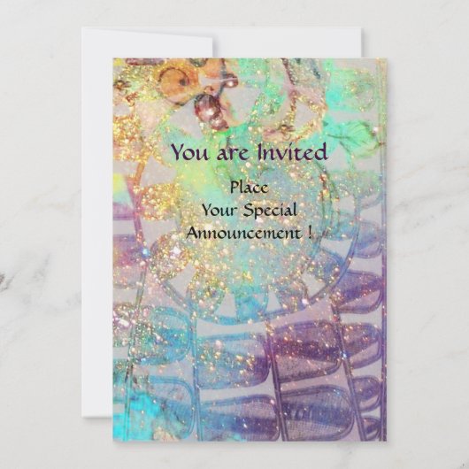 ZONNEN MONOGRAM,helder blauw turkoois zwart wit Kaart (Achterkant)