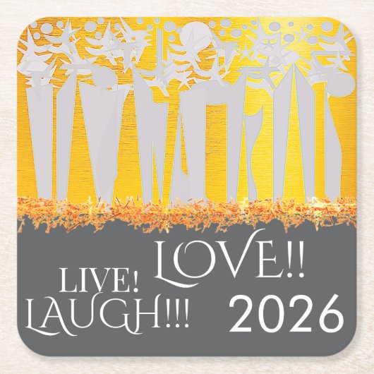 ZONNEN! SUNSHINE! FEESTDAGEN IN HET CENTRAL PARK!  KARTONNEN ONDERZETTERS (Voorkant)