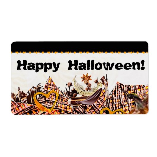 ZONNEN! SUNSHINE! FIJNE HALLOWEEN! :) ETIKET (Voorkant)