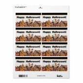 ZONNEN! SUNSHINE! FIJNE HALLOWEEN! :) ETIKET (Full Sheet)