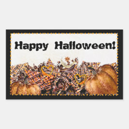 ZONNEN! SUNSHINE! FIJNE HALLOWEEN! :) RECHTHOEKIGE STICKER