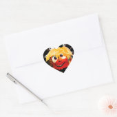 ZONNEN! SUNSHINE! :) SPOOKY HALOWEEN POMPOEN ZON HART STICKER (Envelop)