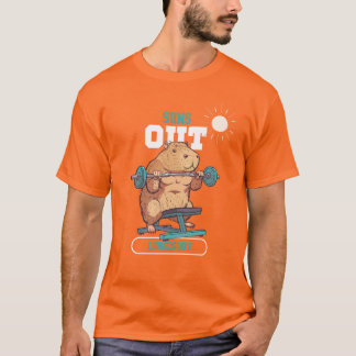 Zonnen uit, lunges uit t-shirt