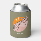 Zonnen uit Pistolen, Grappige Gym Motivatie Blikjeskoeler (Blikje Voorkant)