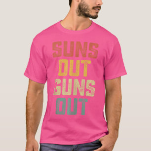 Zonnen uit Pistolen uit koele spierzon T-shirt
