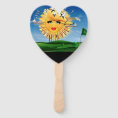 ZONNEN! ZONNESCHIJN! ZONNIGE DAG VAN GOLF! HANDWAAIER (Achterkant)