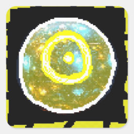 Zonnenacht Vierkante Sticker