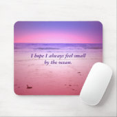 Zonneoceaan met citaat muismat (Met muis)