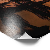 Zonneomgeving op Anaeho'omalu Bay, Big Island Foto Afdruk (Hoek)