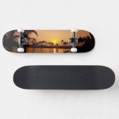 Zonneomgeving op Anaeho'omalu Bay, Big Island Skateboard (Horizontaal)