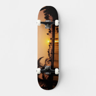 Zonneomgeving op Anaeho'omalu Bay, Big Island Skateboard